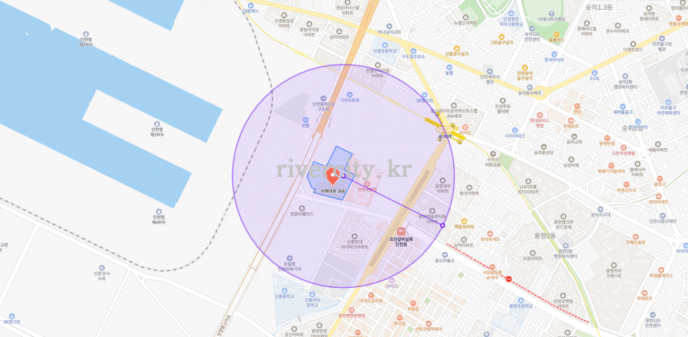 반경500m