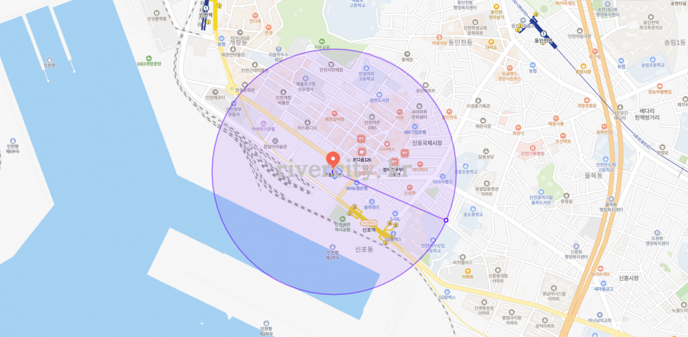 반경500m