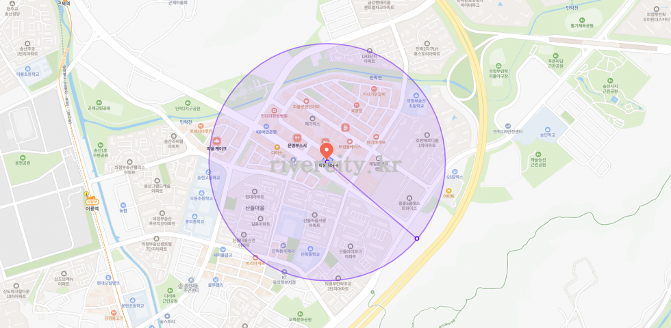 반경500m