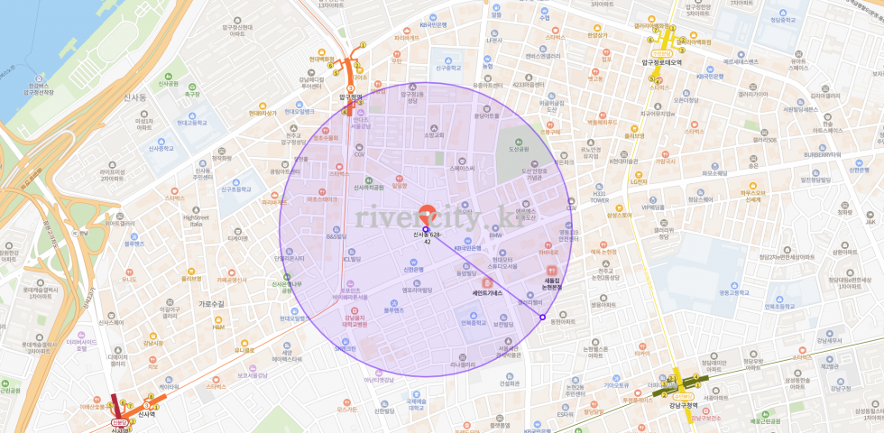 반경500m