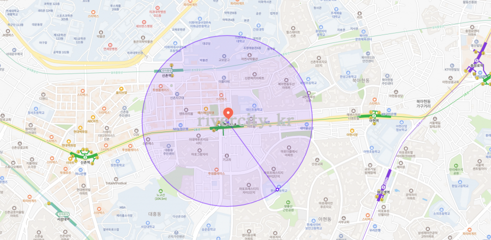 반경500m