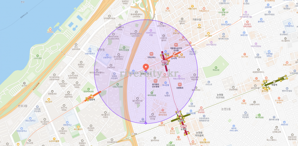 반경500m