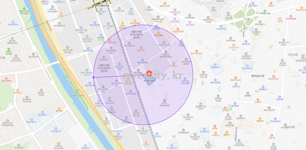반경500m