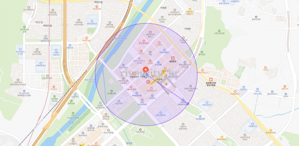 반경500m