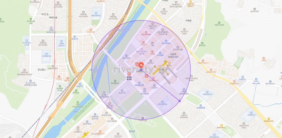 반경500m