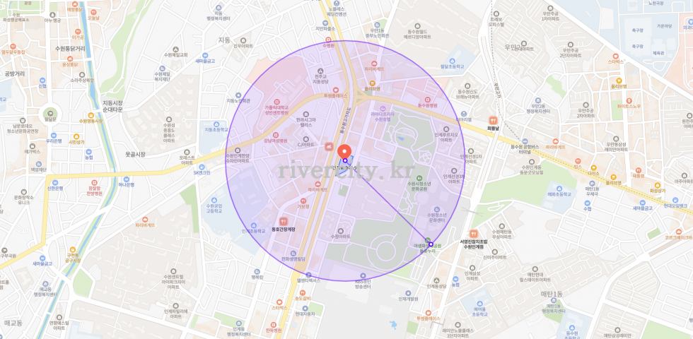 반경500m