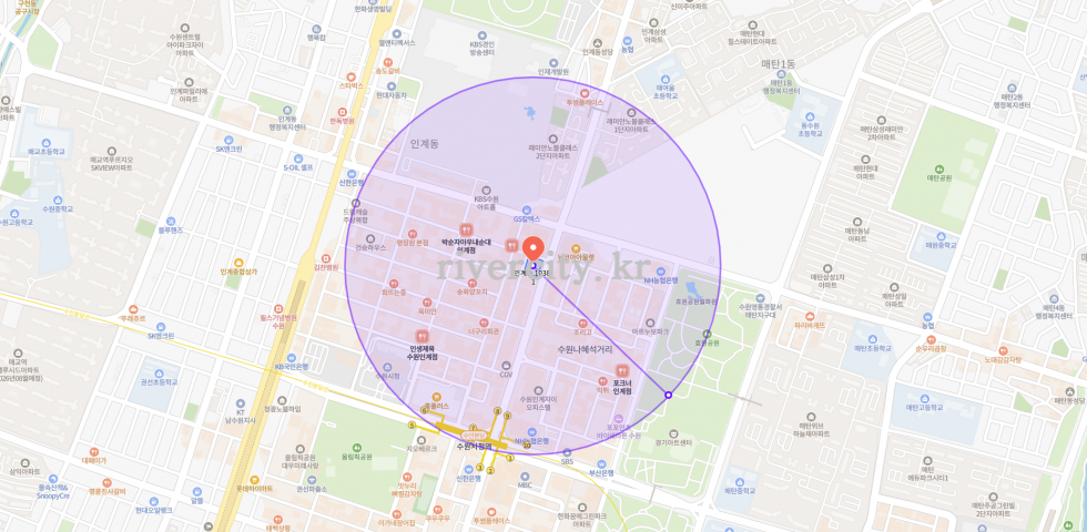 반경500m