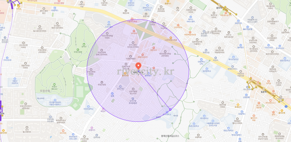 반경500m