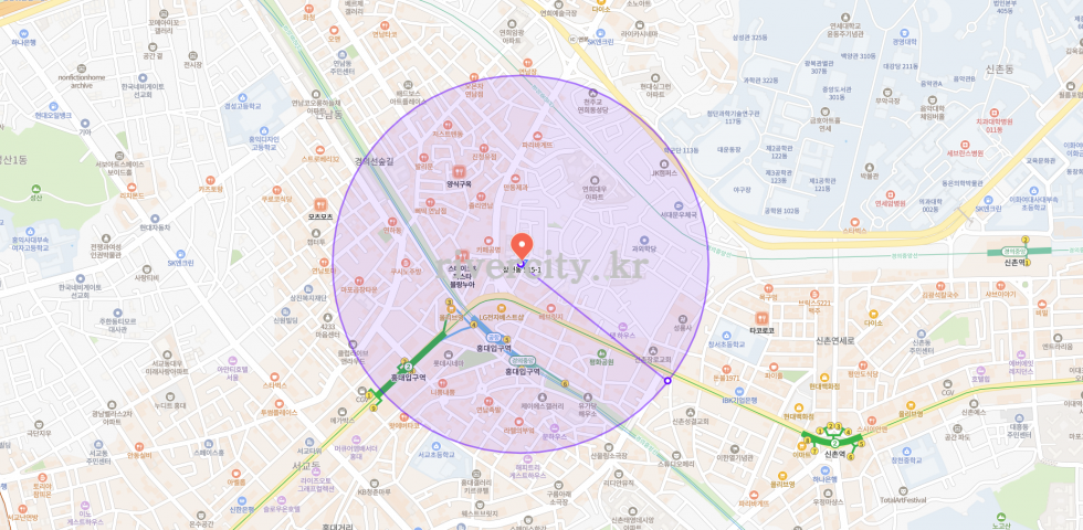 반경500m