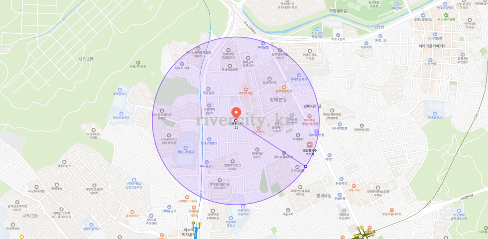반경500m
