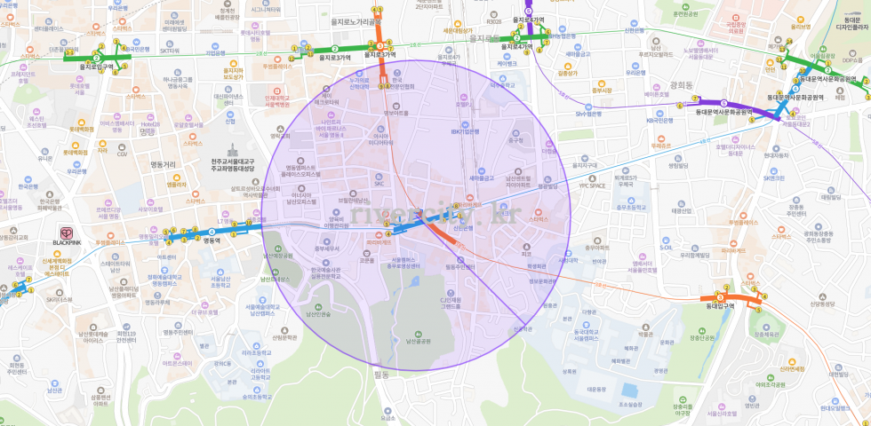 반경500m