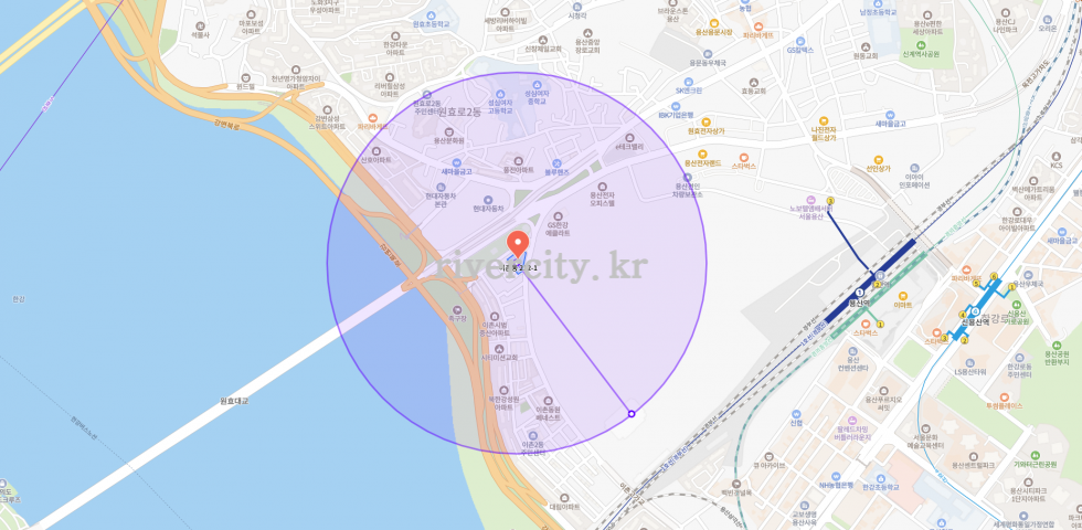 반경500m