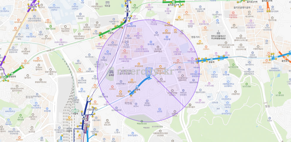반경500m