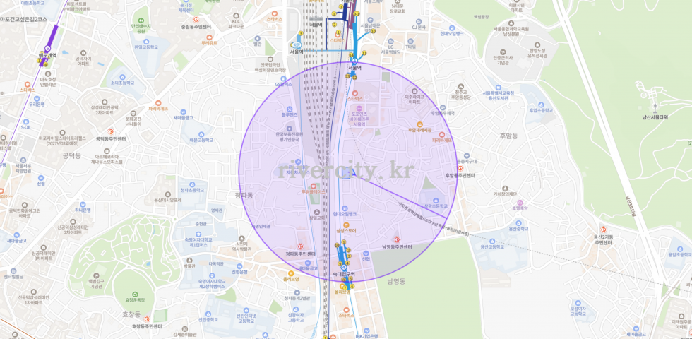 반경500m