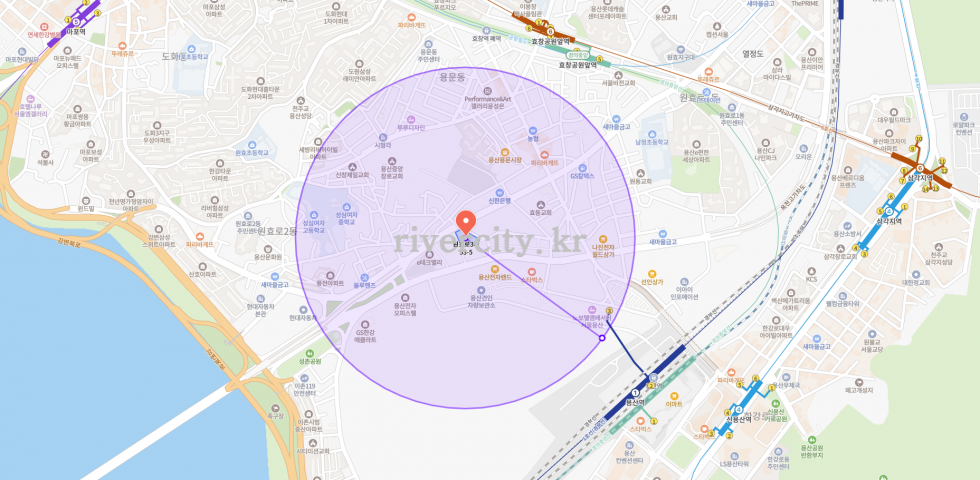반경500m