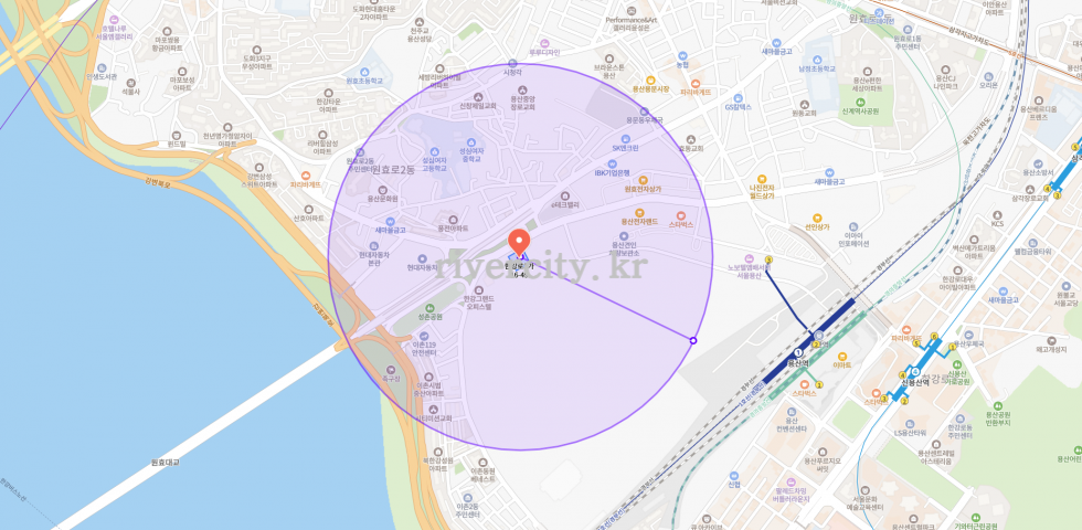 반경500m