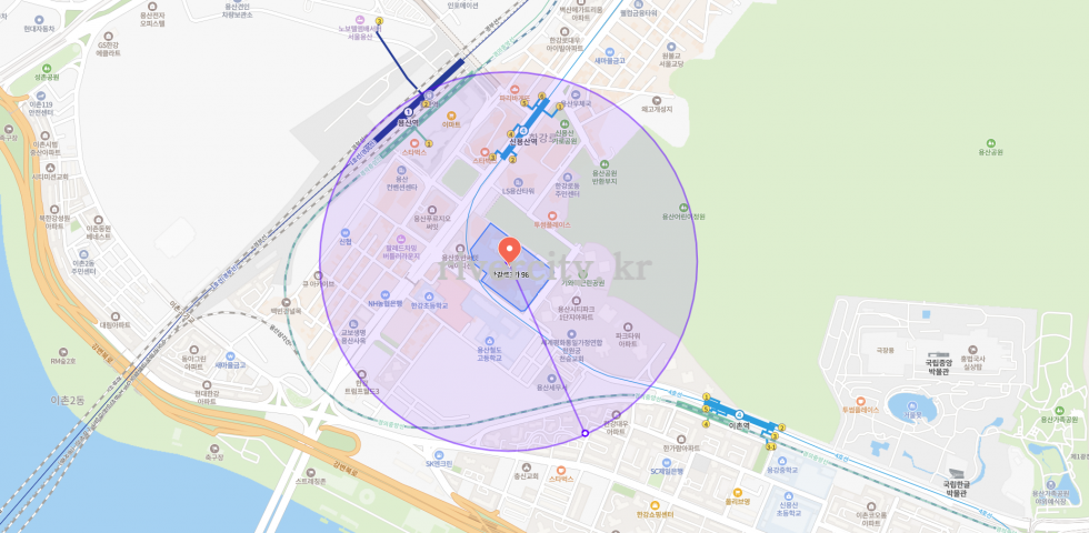 반경500m