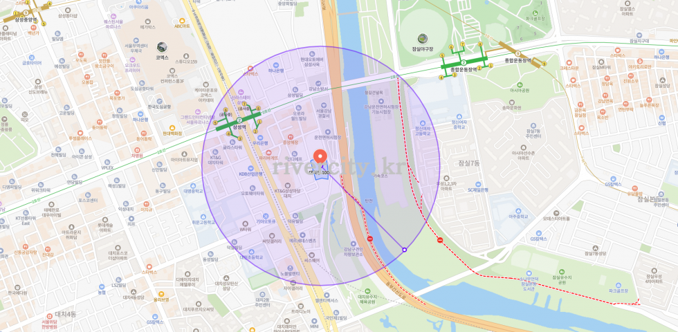 반경500m