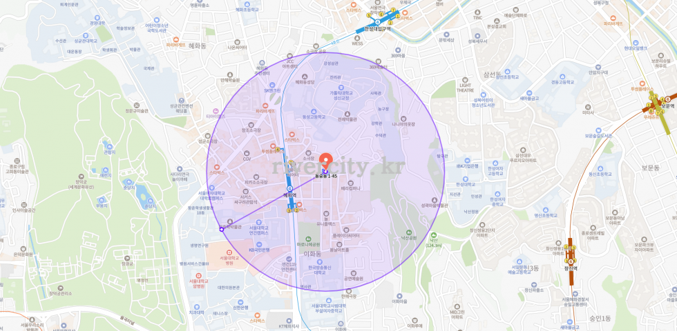 반경500m