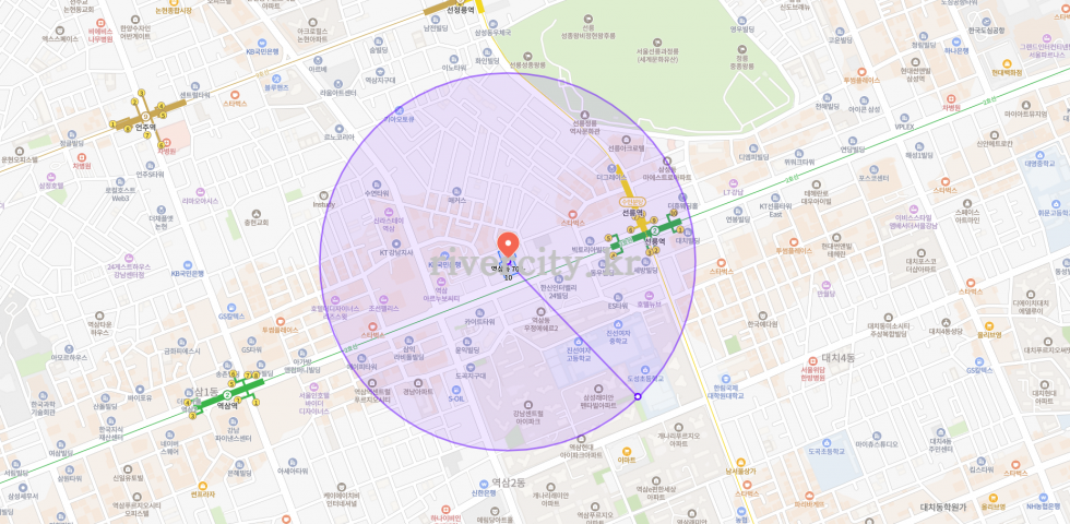 반경500m