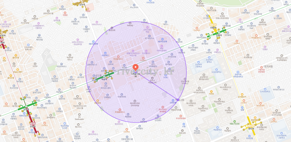 반경500m