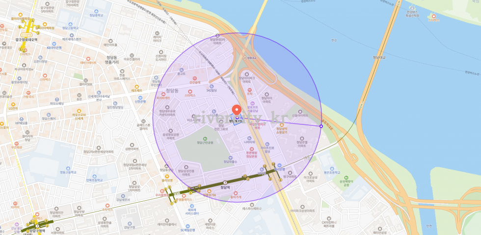 반경500m