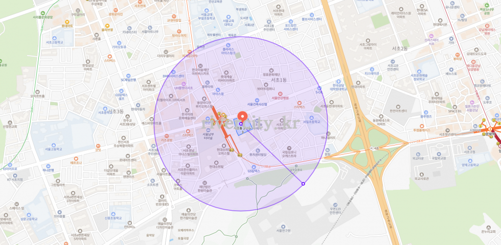 반경500m