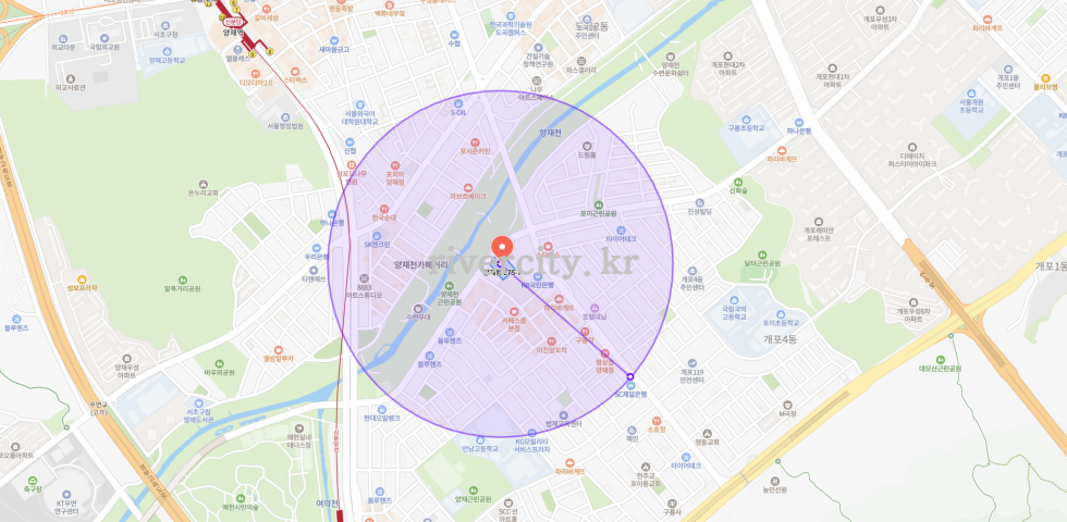 반경500m
