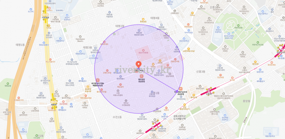 반경500m