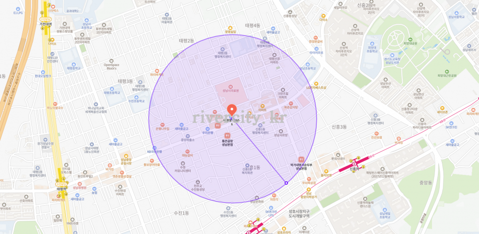 반경500m