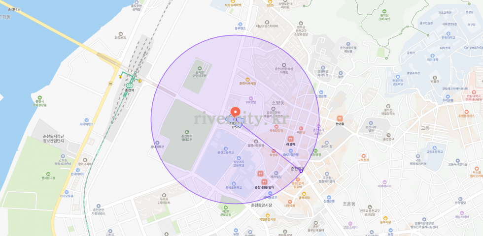 반경500m