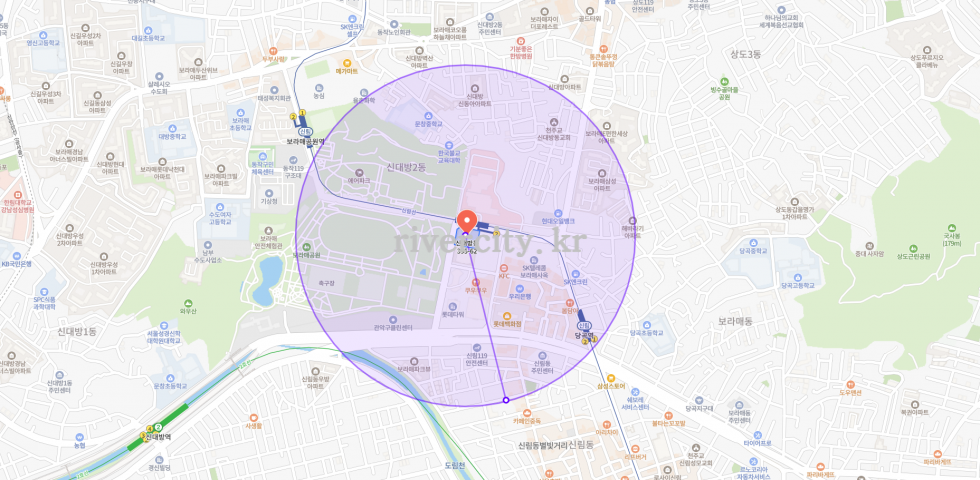 반경500m