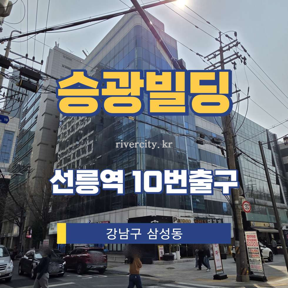 서울 강남구 삼성동 143-8 [삼성동/승광빌딩] 선릉역 사무실 임대 월세 매물번호 17173 사진 1