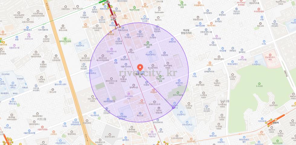 반경500m
