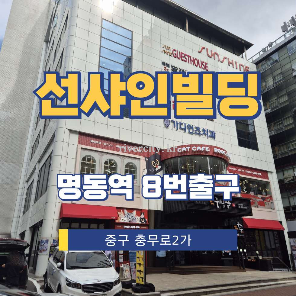 서울 중구 충무로2가 11-1 [충무로2가/선샤인빌딩] 명동역 사무실 임대 월세 매물번호 16350 사진 1
