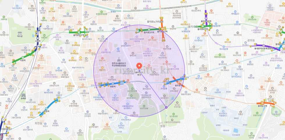 반경500m