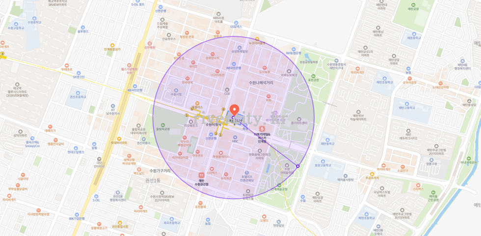 반경500m