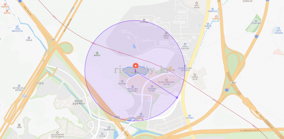 반경500m