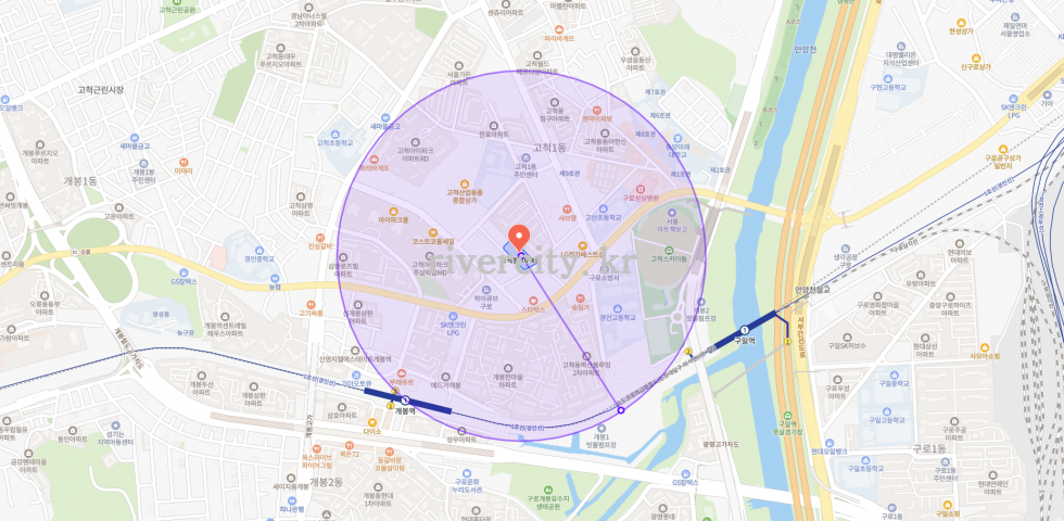 반경500m