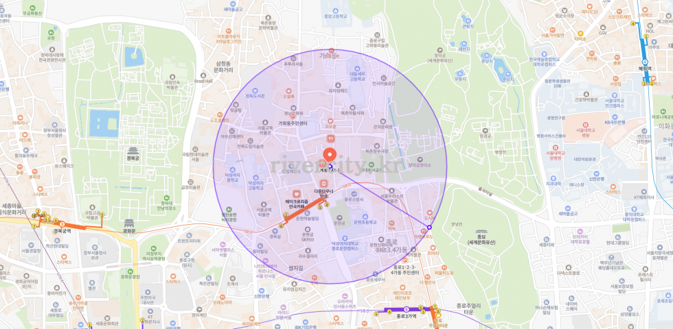 반경500m