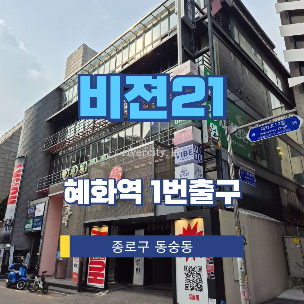 서울 종로구 동숭동 1-54 [동숭동/비젼21] 혜화역 건물 매매 매매 매물번호 17237 사진 1