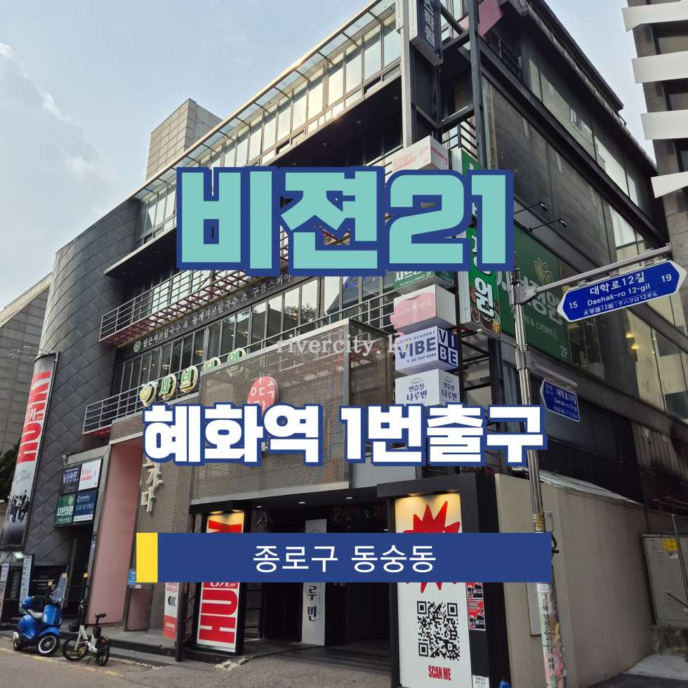 서울 종로구 동숭동 1-54 [동숭동/비젼21] 혜화역 상업시설 임대 월세 매물번호 16425 사진 1