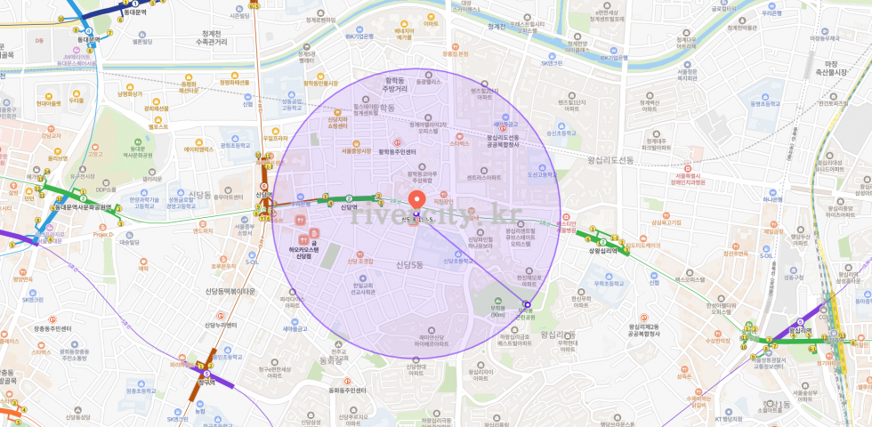 반경500m