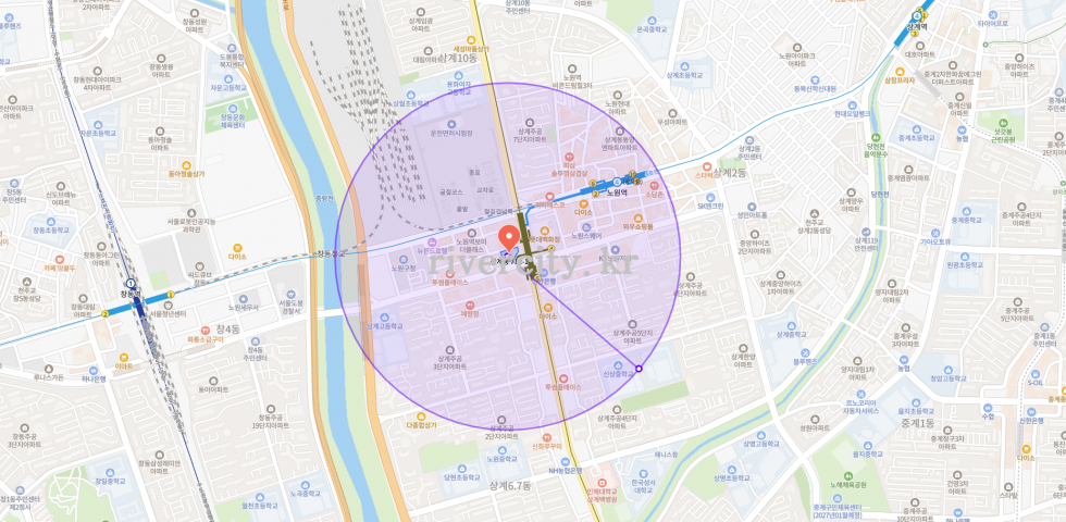 반경500m