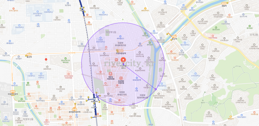 반경500m
