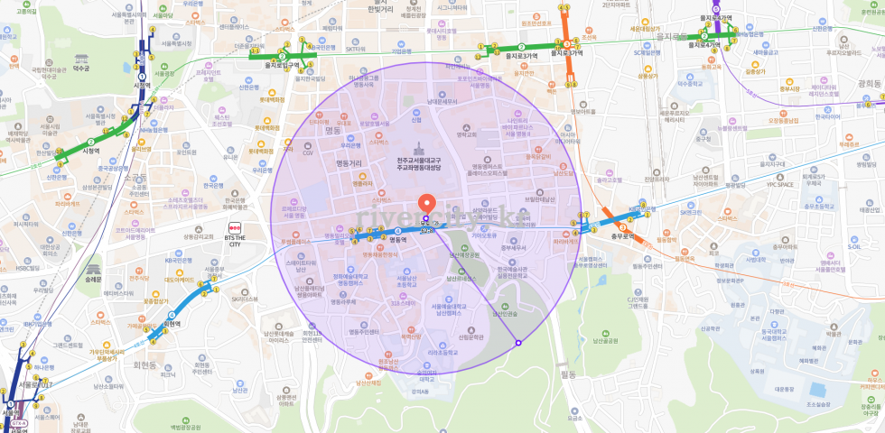 반경500m