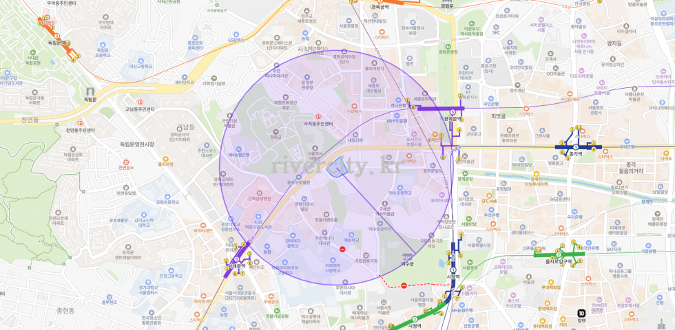 반경500m