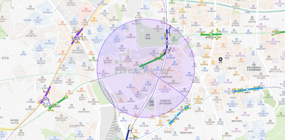 반경500m